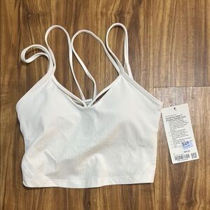Lululemon Athletica White Strappy Tank
